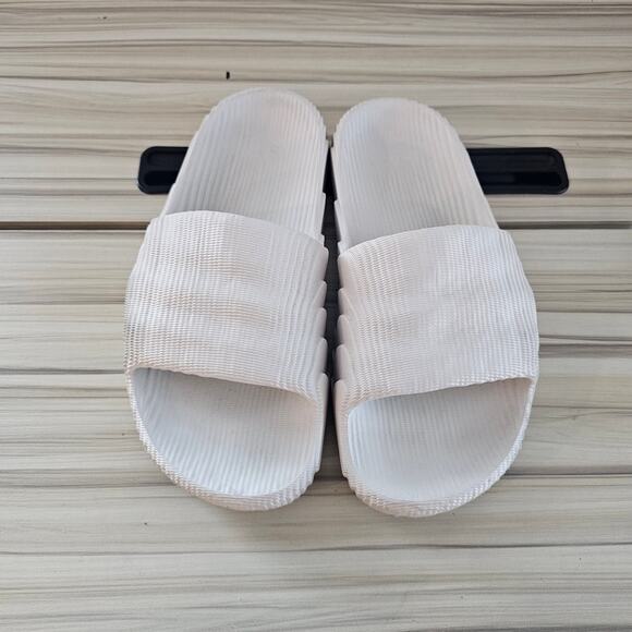 Adidas Originals Adilette 22 Men's Slide Sandals White Size 5 - Picture 5 of 9